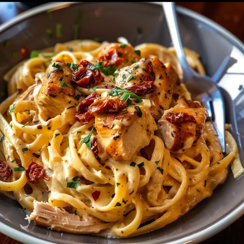 creamy sun dried tomato pasta